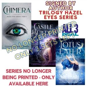 👁🦋🪷 SIGNED BY AUTHOR 🪷🦋👁 Hazel Eyes Trilogy NO LONGER PRINTED 3-Book Set